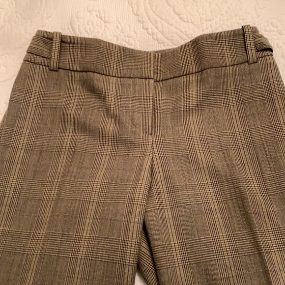 Ann Taylor wool glen plaid trousers - Picture 4 of 7